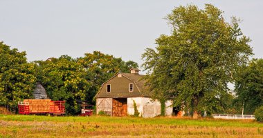 Country Barn Panorama clipart