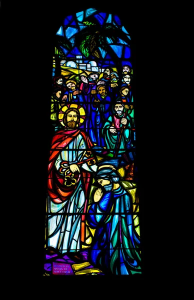 Religious Stained Glass Window — Stock Photo, Image
