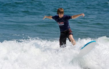 Teenage Surfer clipart