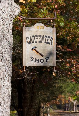 Carpenter Shop Sign clipart