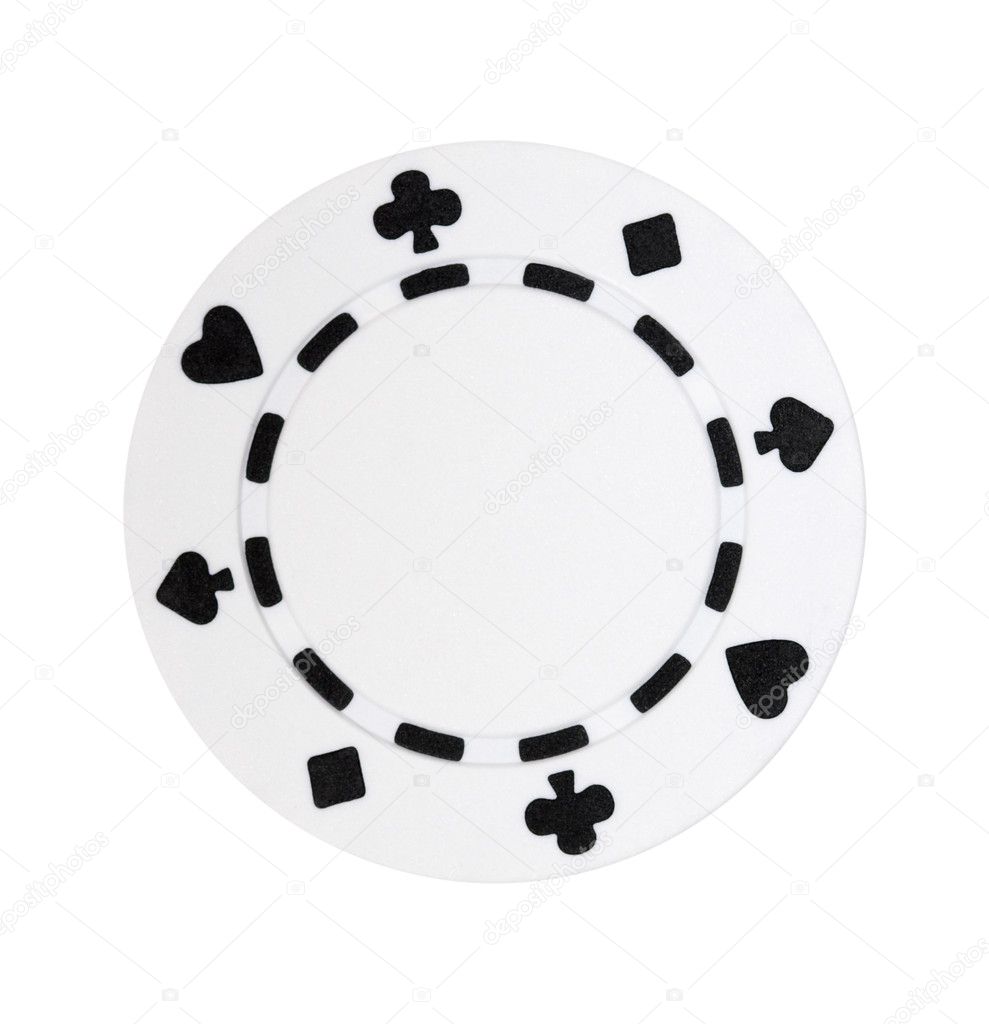 White Poker Chip