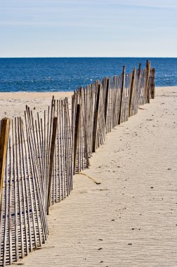 Fence on the Beach clipart