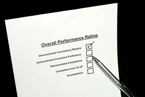 Overall performance rating — Stock Photo, Image