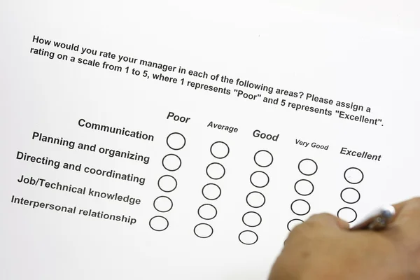 How do you rate your manager? — Stock Photo, Image