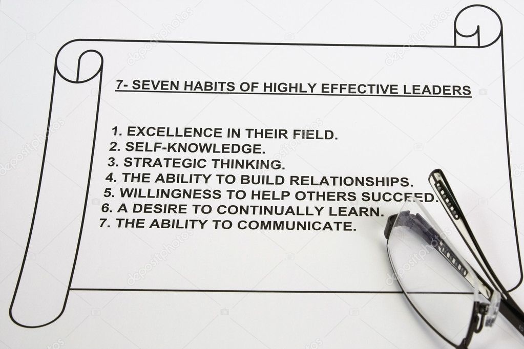 Seven habits of highly effective leaders
