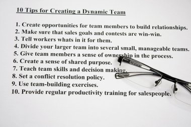 Ten tips for creating a dynamic team clipart