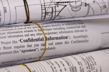 Confidential information clipart