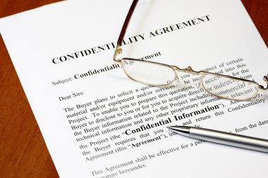 Confidentiality agreement clipart