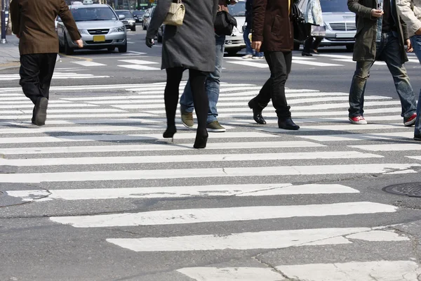 Crosswalkers — Stok fotoğraf