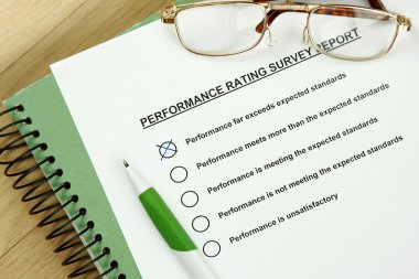 Performance rating clipart