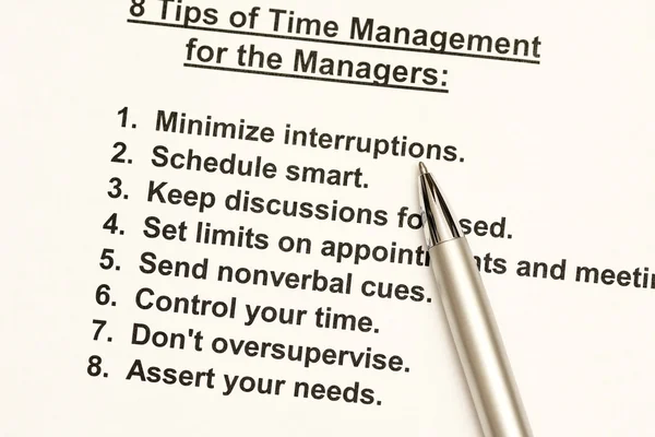 Zarządzanie czasem — Zdjęcie stockowe