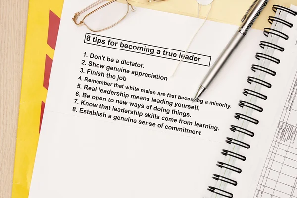 8 tips för att bli en sann ledare — Stockfoto