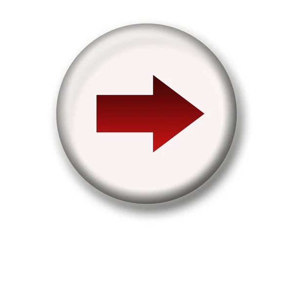 Ilustración de un icono de flecha - adelante —  Fotos de Stock