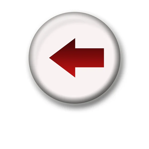 Ilustración de un icono de flecha hacia atrás — Foto de Stock