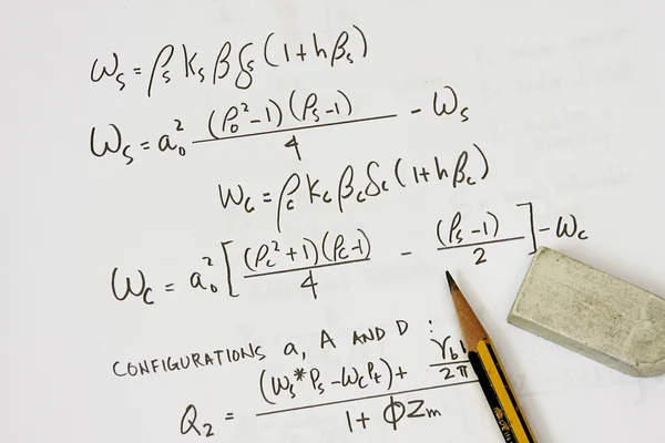 Equations from asme code — Stock Photo, Image