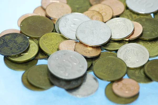 Korejský won mince — Stock fotografie