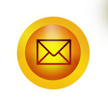 Youve got mail Button Icon clipart