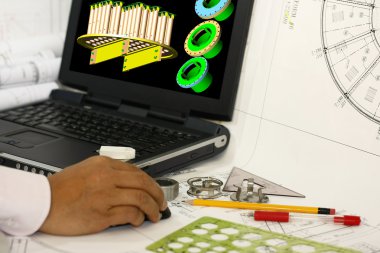 Computer design of machine parts