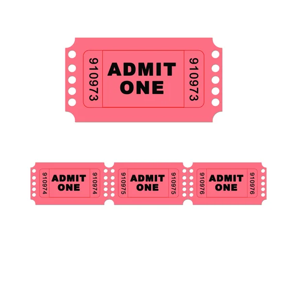 Admit One Ticket — Stock Photo, Image