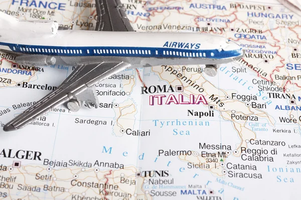 Voo para Itália — Fotografia de Stock