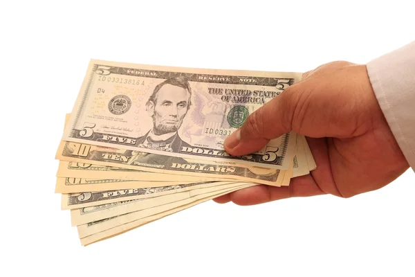 Handfull Of Dollars — Stock Photo, Image