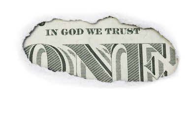 One Dollar In God We Trust clipart