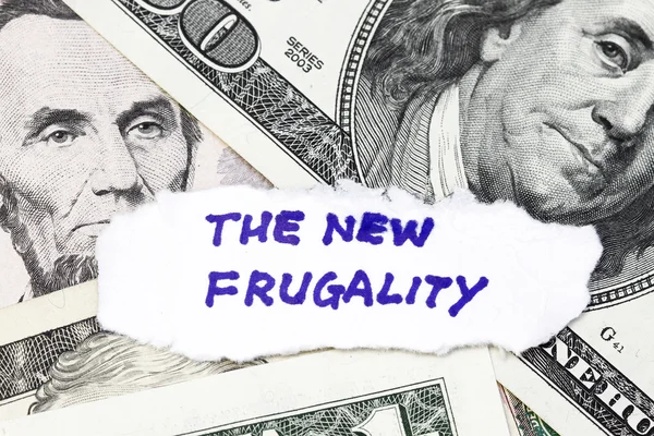 A nova frugalidade — Fotografia de Stock