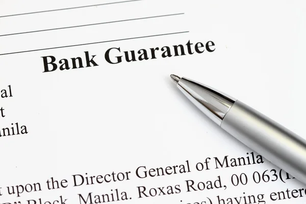 Garantía bancaria — Foto de Stock
