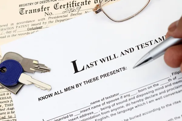Last Will And Testament — Stock Photo, Image