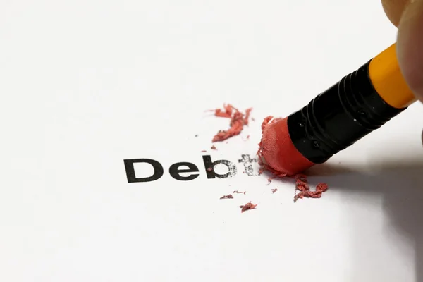 Debt Erased — Stock Photo, Image