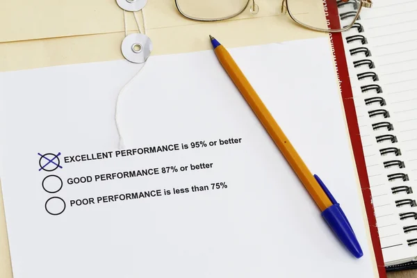 Performance Survey — Stock Photo, Image