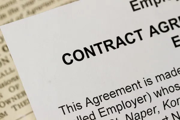 Contrato de empleo — Foto de Stock