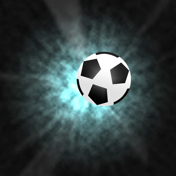 Efekt oświetlenia piłka połysk — Zdjęcie stockowe
