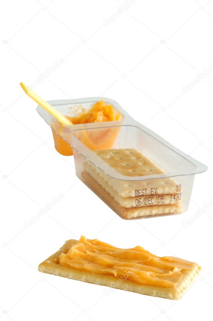 Cheese dip and crackers — Stock Photo © zenpix 2010459