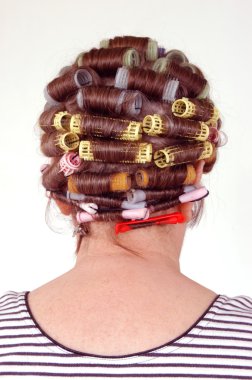 Hair curlers clipart