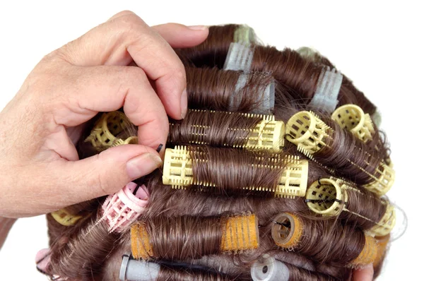 Enroladores de rolos de cabelo — Fotografia de Stock