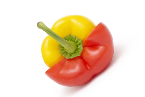 Coloured pepper diagonally — Stock Photo, Image