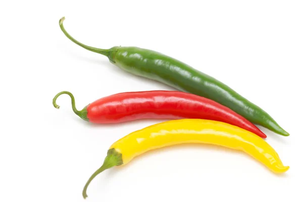 Coloured chili peppers — Stock Photo, Image