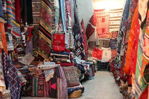Tienda de alfombras árabe — Foto de Stock