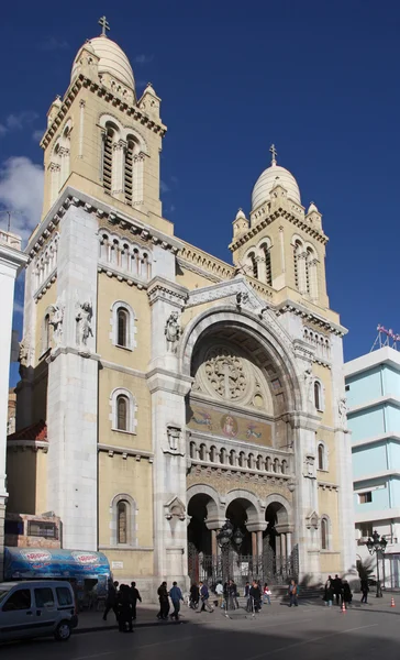 Katholieke kathedraal in tunis — Stockfoto