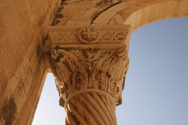 Column on Basilica of the Transfiguratio