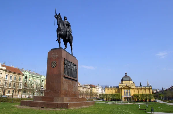 Staty av kung tomislav — Stockfoto