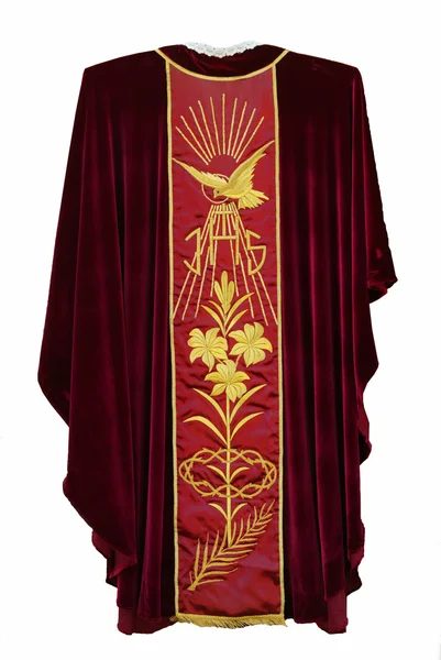 Vestuário bordado dourado da Igreja — Fotografia de Stock