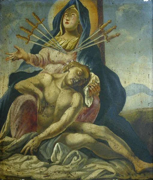 Семь скорбей Пресвятой Девы Марии — стоковое фото