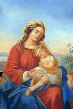 Kutsal bakire Meryem ile bebek İsa