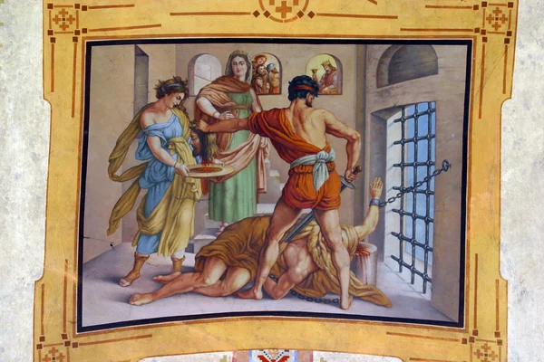 stock image The Beheading of Saint John the Baptist