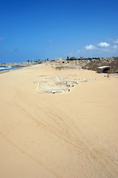 Ancient Roman hippodrome in Caesarea, Is — Stock Photo, Image