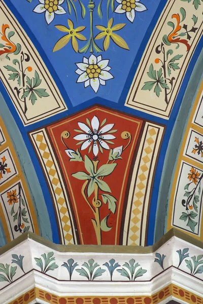 Patrón fresco medieval pintado — Foto de Stock