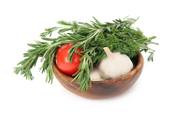 Zöldségek és fűszernövények — Stock Fotó