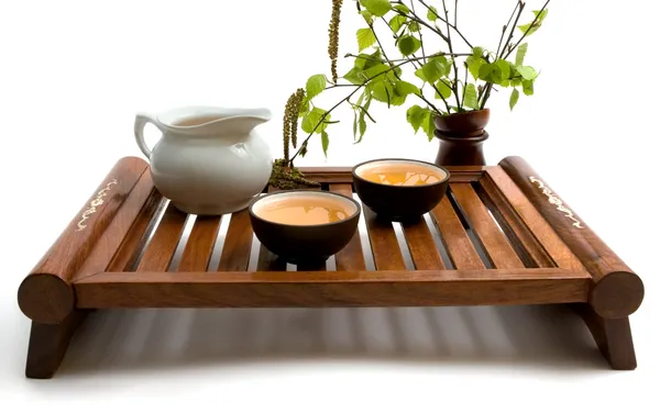 Green tea ceremony — Stock Photo, Image